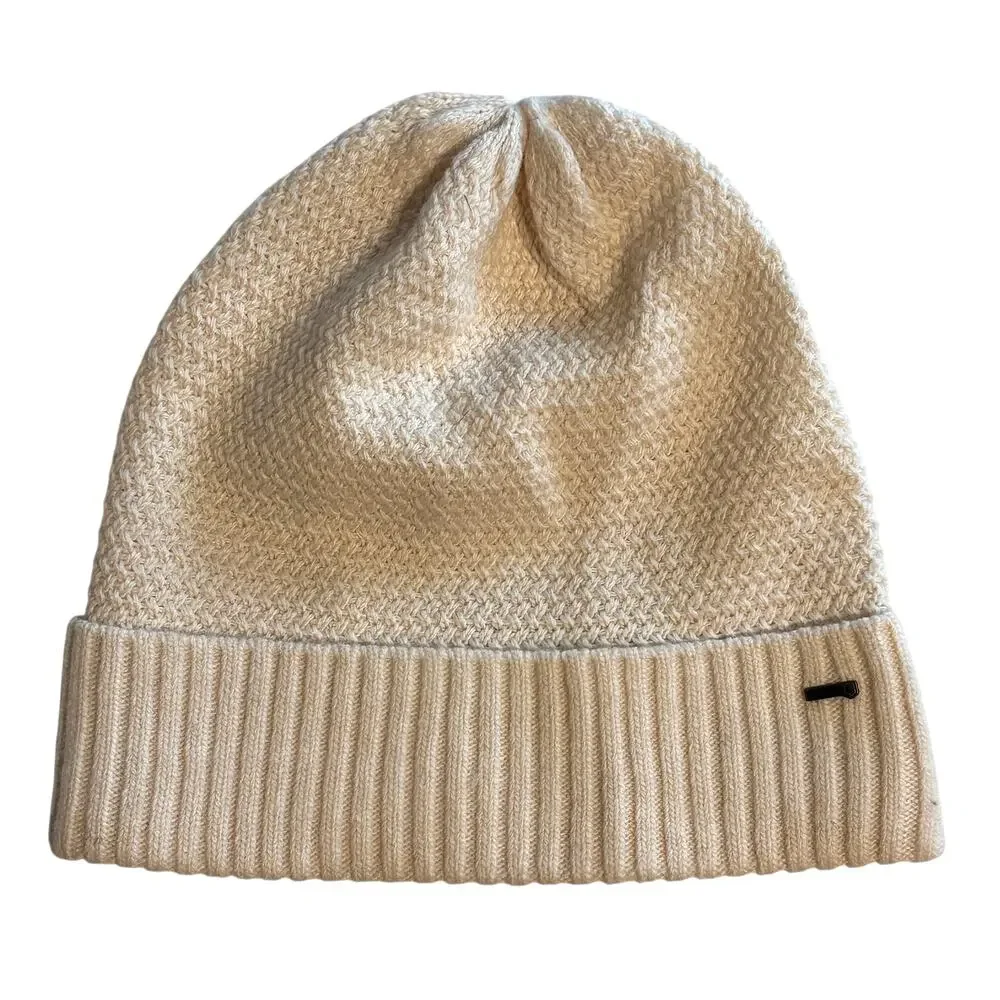 Dubarry Thorman Beanie Cream Basketweave Womens Winter Hat